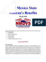 Vet State Benefits - NM 2020