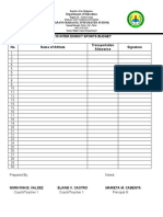 2019 Inter Disrict Sports Budget