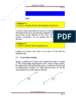 Notes Chapter 3 - Vectors