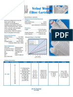 PFI Filtration String Wound Filter Cartridges Data Sheet