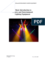 A Basic Introduction To Theatre and Entertainment Lighting Equipment PDF