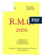 Becheanu M Baluna M Romanian Mathematical Competitions 2003