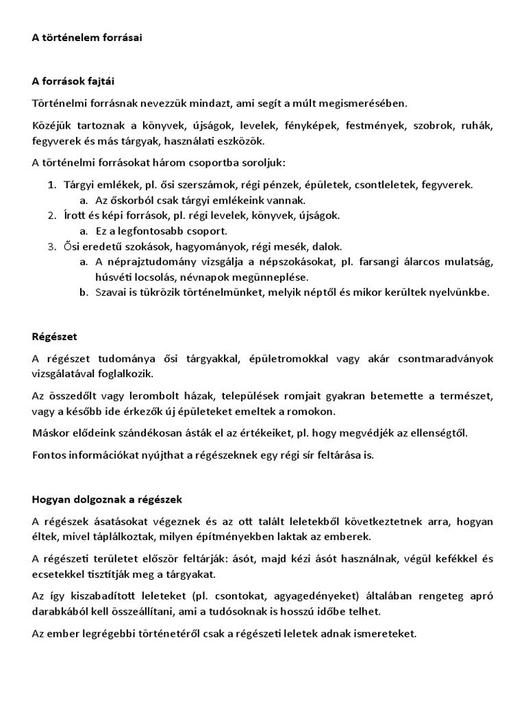 Régészet | PDF