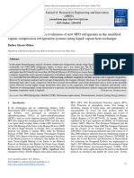 Energy-Exergy Performance Evaluation of New HFO Refrigerants in The Modified Vapour Compression Refrigeration Systems