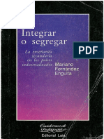 Integrar o Segregar. La Ensenanza Secund PDF