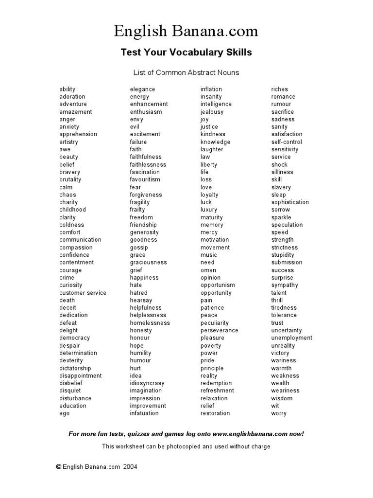 3887529 List of Common Abstract Nouns Ig3 Courage Personality Traits