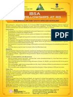 Advertisment IBSA Fellowship2019-20 - For Brazil and South African