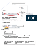 EXCEL Training Document1