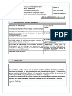 Reparación de embragues en vehículos: Guía de aprendizaje