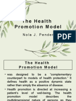 Health Promotion Model Nola Pender