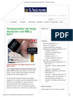 Temporizador de Larga Duración Con 555 y 4017 - Electrónica Unicrom PDF