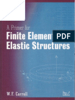 W. F. Carroll - A Primer For Finite Elements in Elastic Structures - Wiley (1998) PDF
