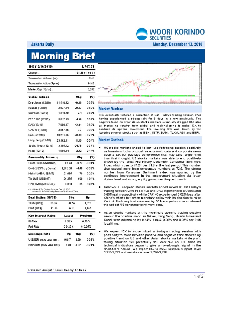 Woori Daily 131210 PDF Standard & Poor's Stock Market