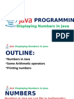 Displaying Numbers in Java