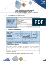 Activity Guide and Evaluation Rubric - Phase 2 - Propose Strategies To Create Value