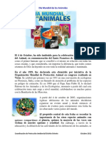 04 de Octubre DIA MUNDIAL DE LOS ANIMALES