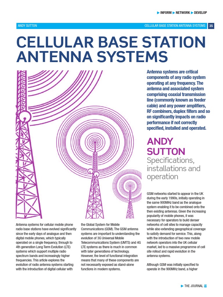 Base Station Antenna Systems PDF | PDF | Mimo | 4 G