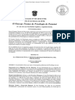 Código de Ética Del Psicólogo en Panamá