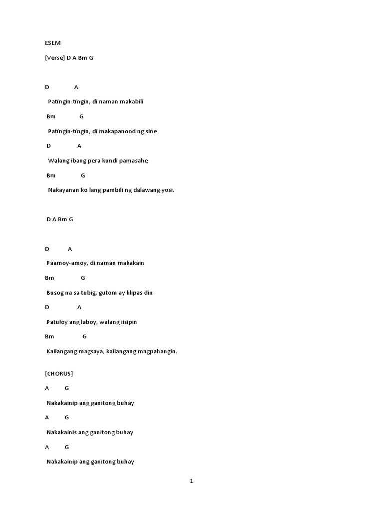 Esem Chords | PDF