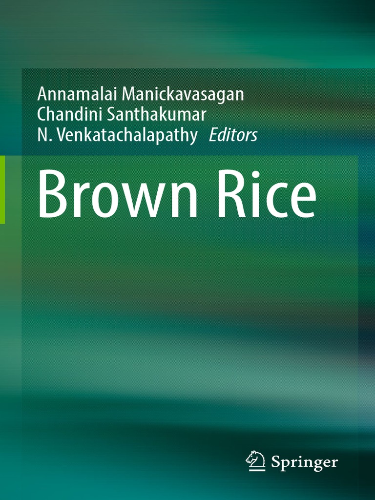2017 Book BrownRice | PDF | Rice | Tamil Nadu