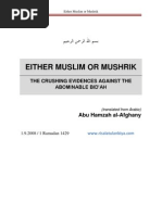 Download Either Muslim or Mushrik by Abu Hamza Al Afghany  by Ahl Sunnah Wel Jemah TV SN45182014 doc pdf