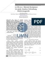 Literature Review Metode Komputasi Numerik Untuk A PDF