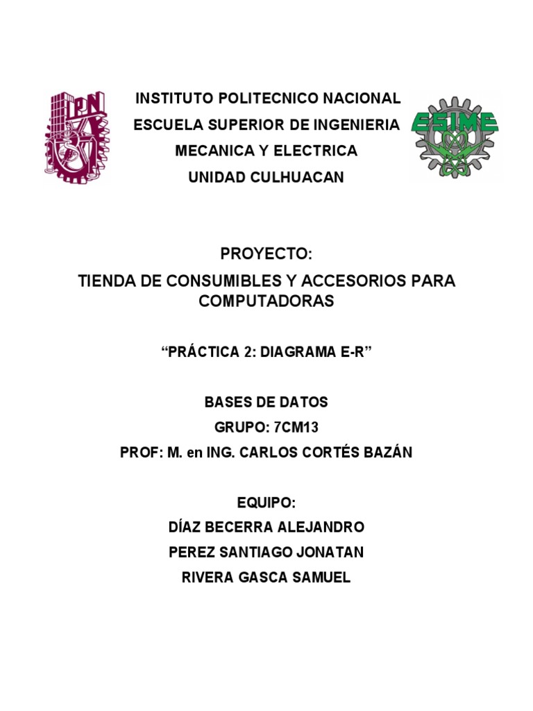 Practica 2 ER | PDF | Ciencia y matemáticas | Informática