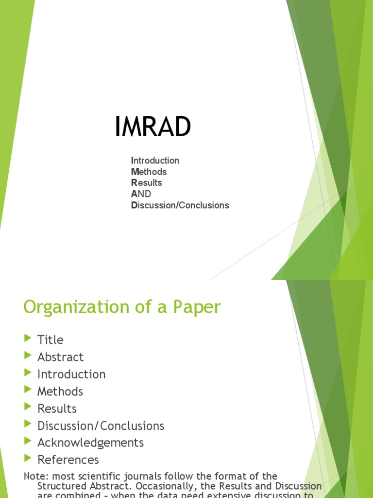 Imrad Format | PDF | Abstract (Summary) | Academic Discipline Interactions