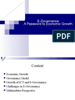 E-Governance A Password To Economic Growth