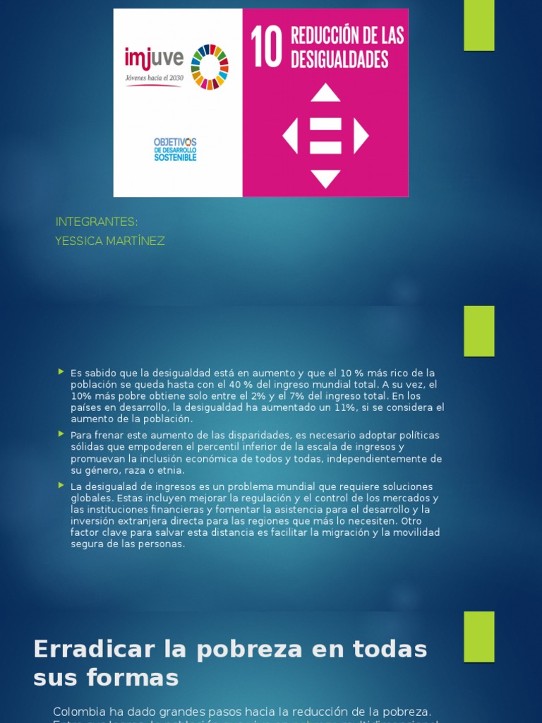 Ods 10 Reduccion de Las Desigualdades | PDF | Desigualdad social ...