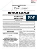 Edición Extraordinaria Del Diario Oficial El Peruano (15-Marzo-2020)