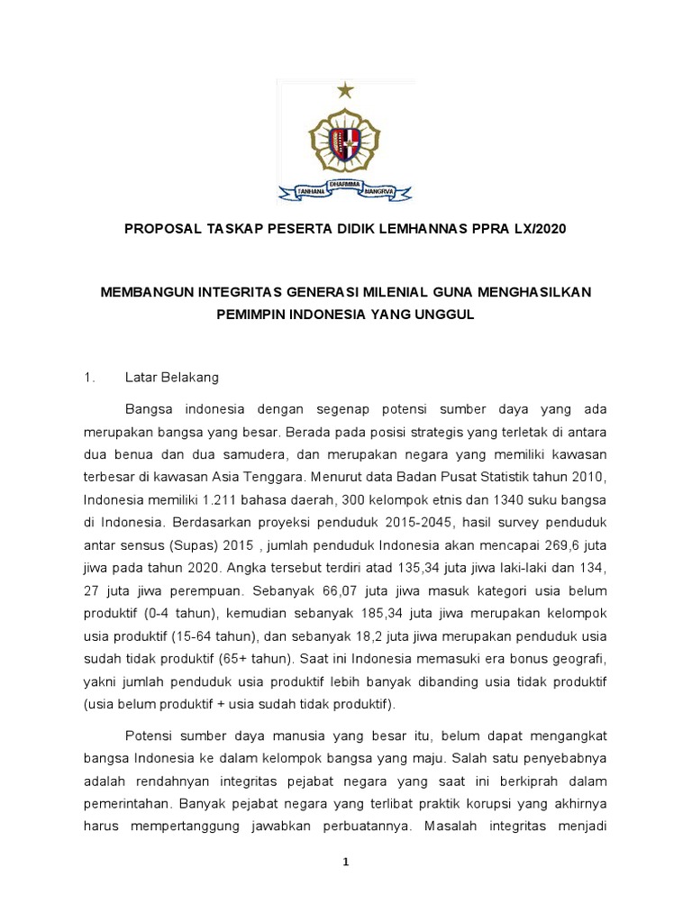 Membangun Integritas Generasi Milenial | PDF