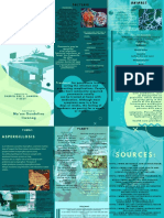 Blue and Mint Green Pattern Science Fair Brochure