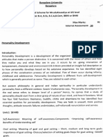 Personlity Development Syllabus PDF