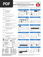 Aisd Calendar 2019 2020