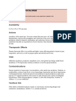 Spinal Anes Drug Study