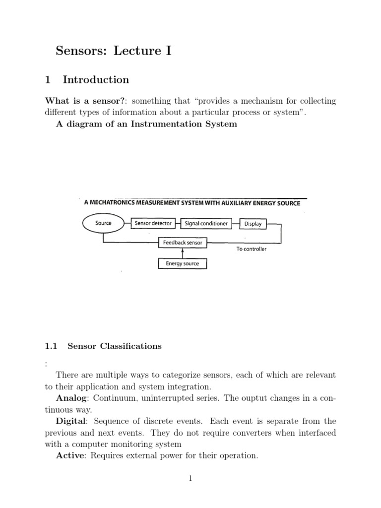 Passive Sensors PDF | PDF | Inductance | Inductor