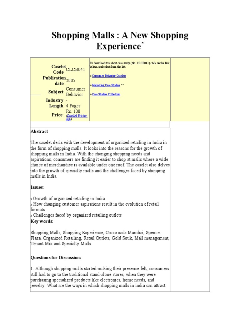 Shopping Malls Retailing Retail Buildings