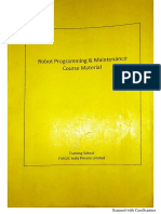 Fanuc Robot Programming and Maintenance Course Material PDF