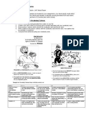 Vocabulary Cartoons PDF | PDF | Vocabulary | Cartoon