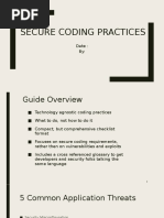 Secure Coding Practices