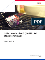 UMAPI .Net Integration Manual v2.8 PDF