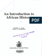 An Introduction To African History