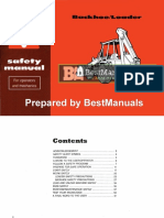 Backhoe Loader Safety Manual PDF