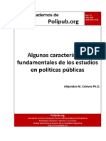 ESTÉVEZ - Algunas Características Fundamentales de Los Estudios de Políticas Públicas PDF