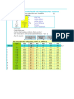 Heat Transfer. Transient Conduction. Slab With Infinite Convection. Finite Differences Solution - Explicite Method - Solved in Visual Basic