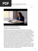 ESSAYS Deception in The Mormon Church PDF