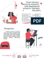 TEORI GESTALT, REVOLUSI KOGNITIF, DAN PANDANGAN KOGNITIF TENTANG BELAJAR