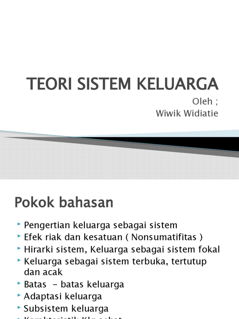 Teori Sistem Keluarga | PDF
