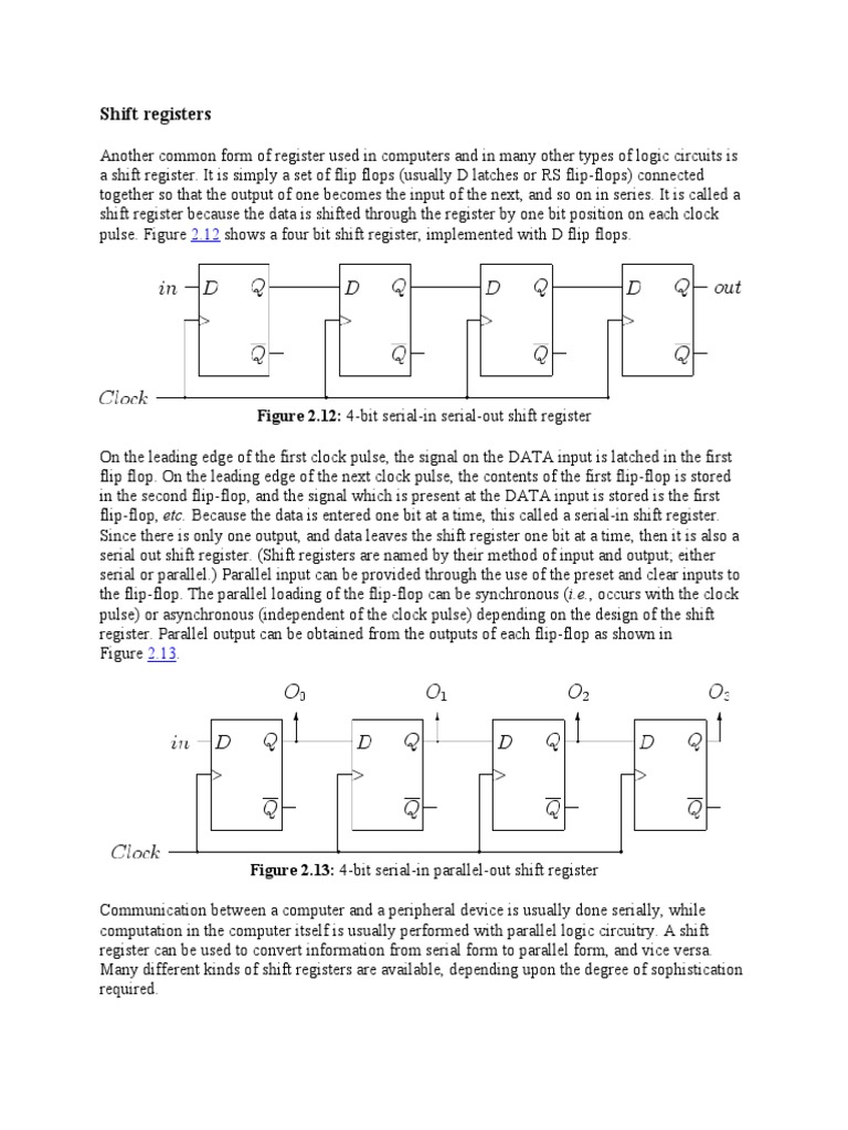 Shift Registers | PDF | Teaching Methods & Materials | Computers